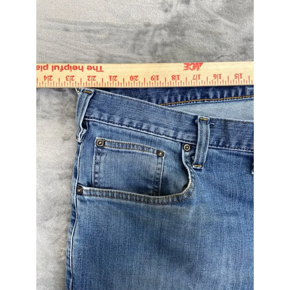 Carhartt Men's Relaxed Fit Straight Jeans 46x30‎ Blue Light Wash
